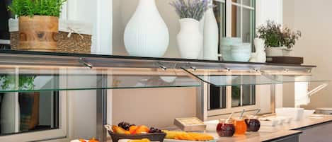 Daily buffet breakfast (EUR 24.50 per person)