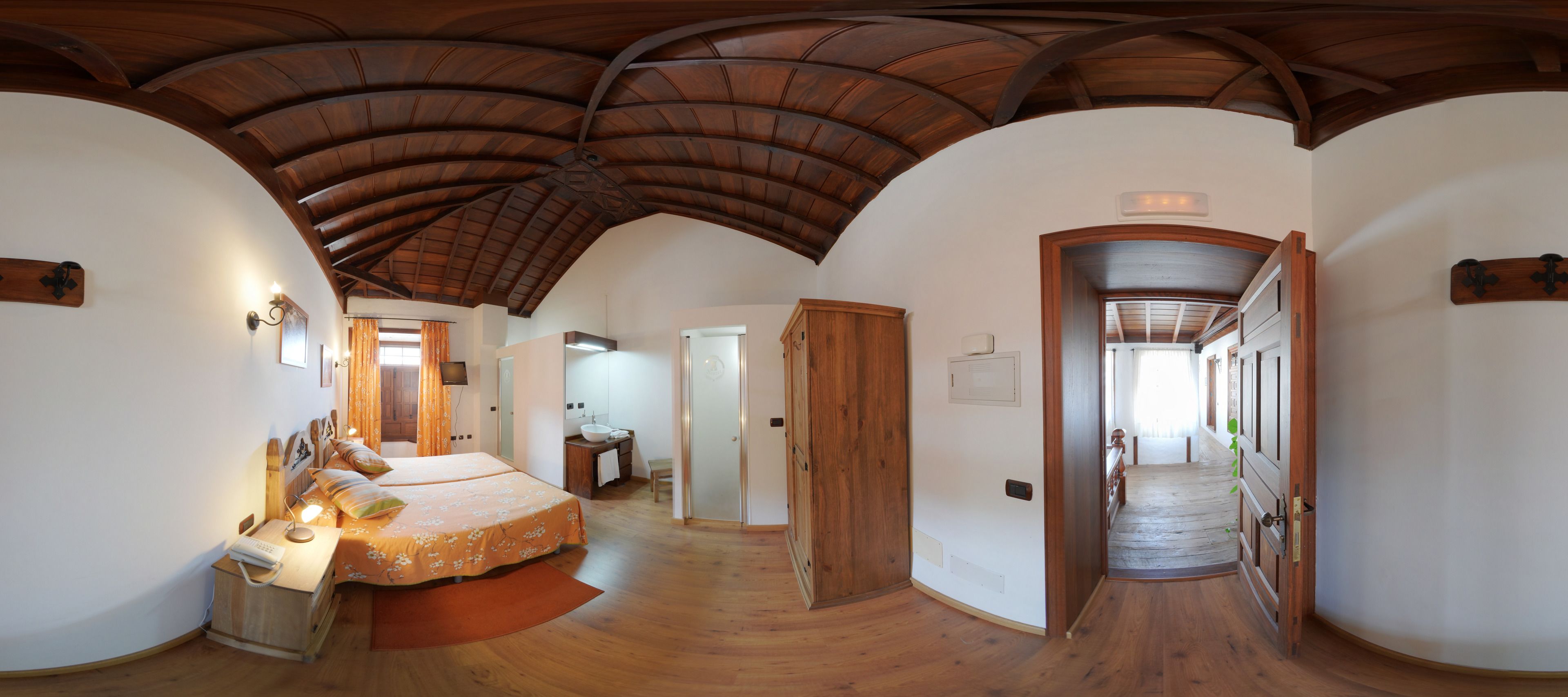 1 bedroom, desk, blackout curtains, iron/ironing board