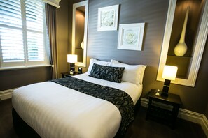 Pillow-top beds, desk, soundproofing, iron/ironing board