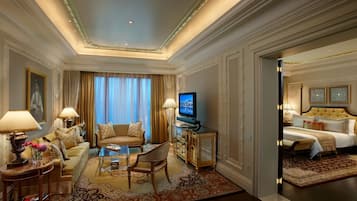 Presidential-sviitti | Egyptinpuuvillaiset lakanat, ylelliset vuodevaatteet, untuvapeitot