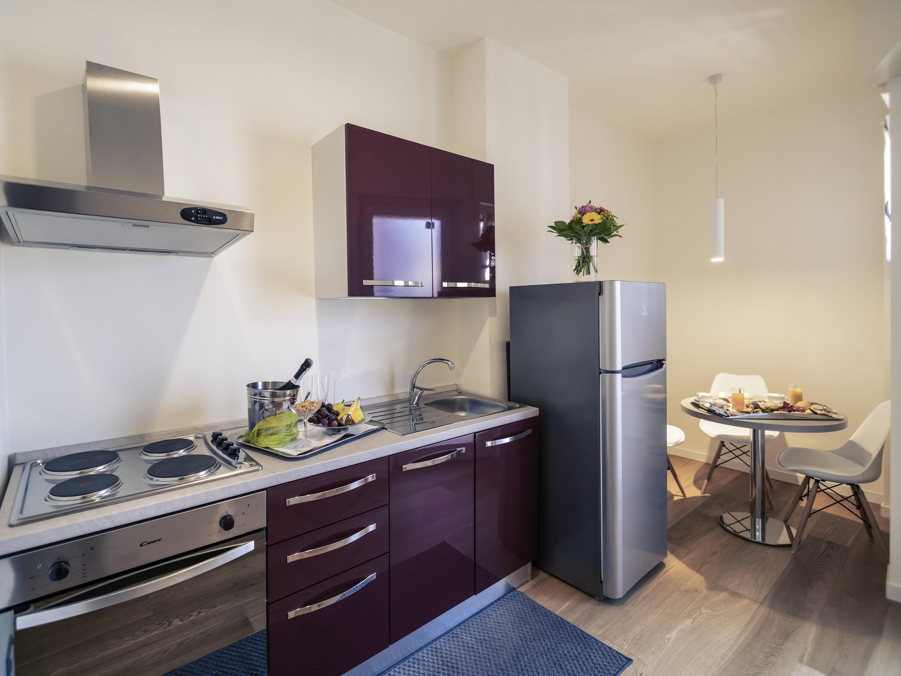 公寓, 2 間臥室, 廚房 | 羽絨被、客房內保險箱、書桌、隔音