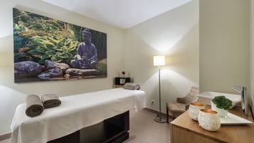 Body treatments, aromatherapy, facials, massages