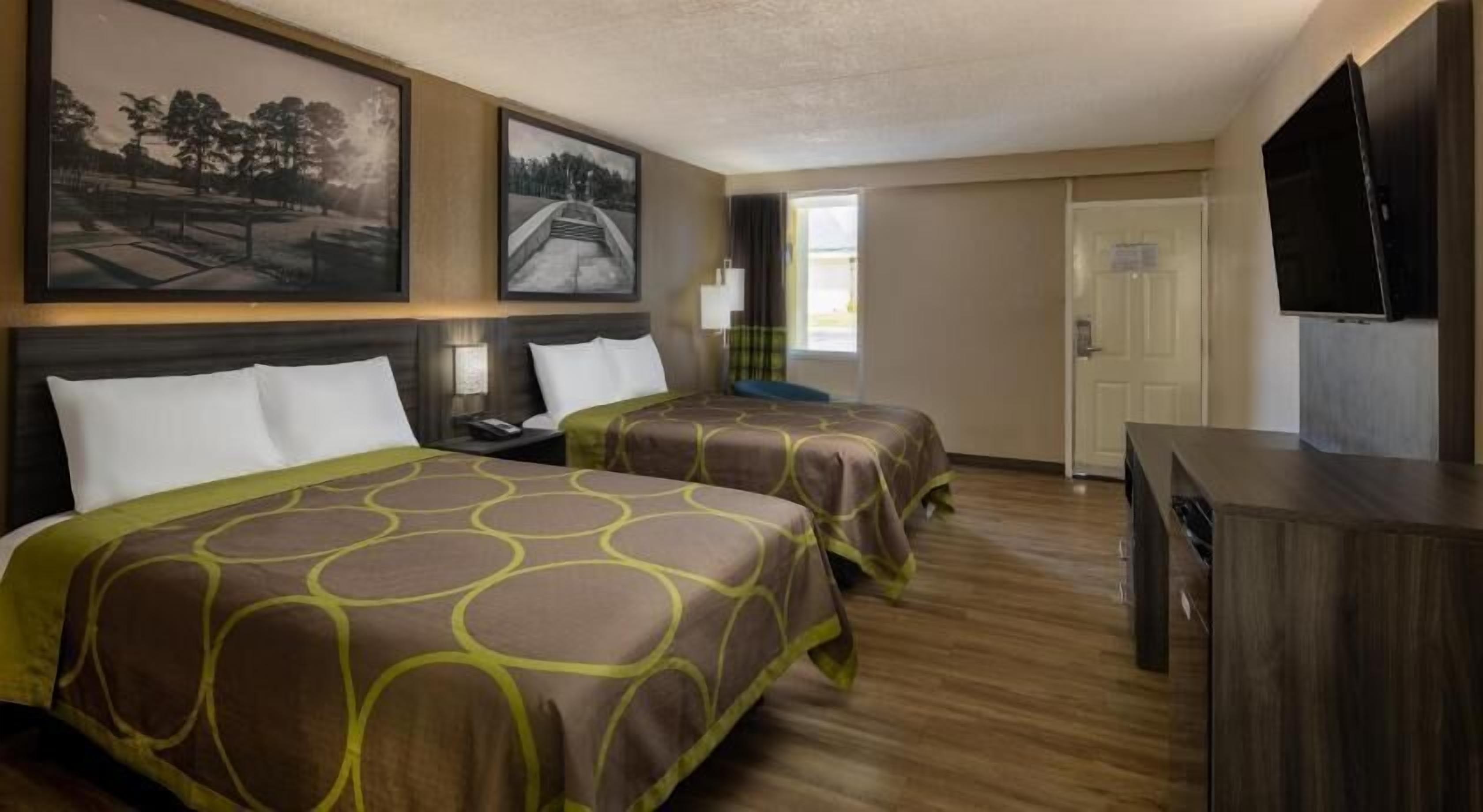 Desk, free WiFi, bed sheets, alarm clocks