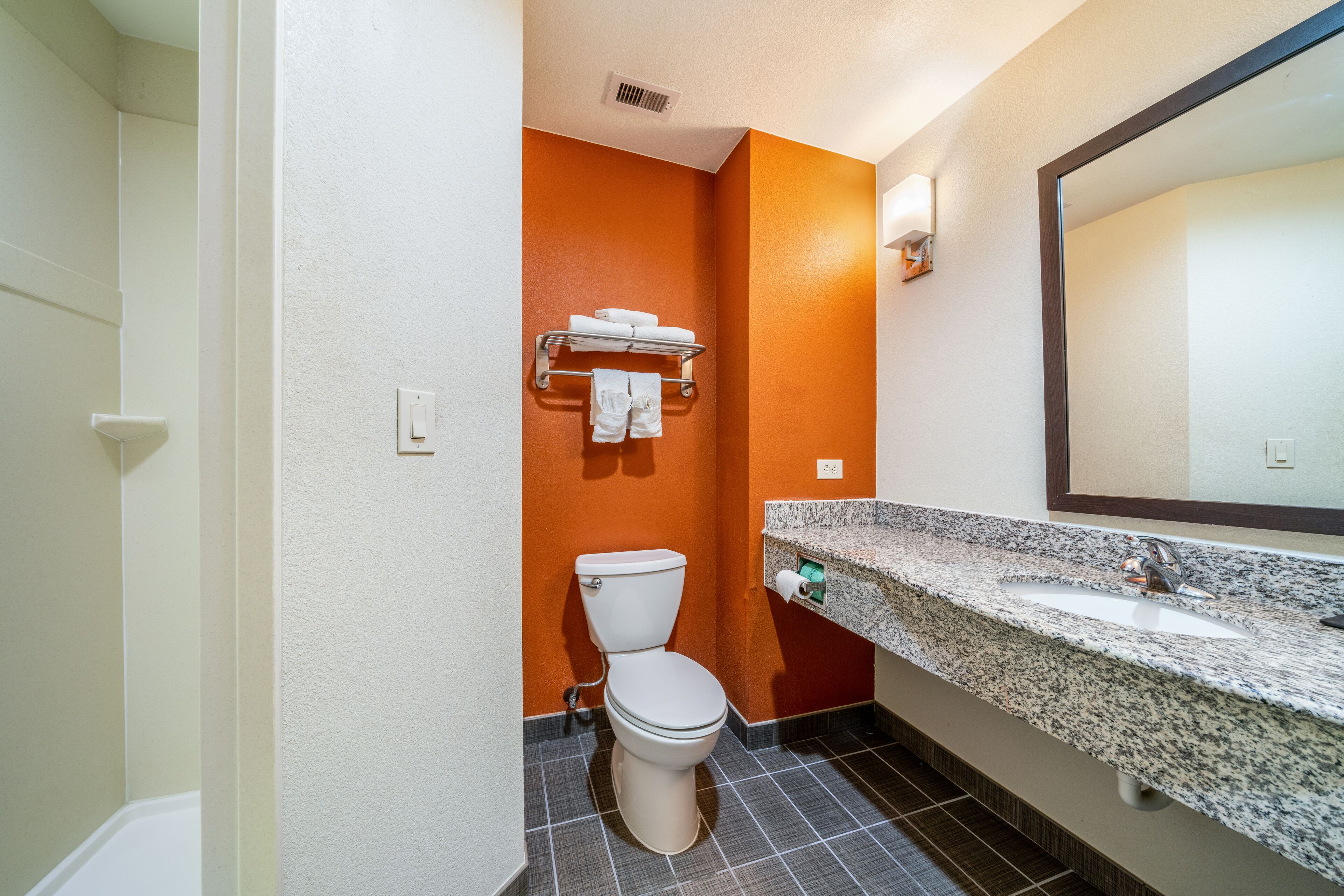 free toiletries, towels, soap, shampoo