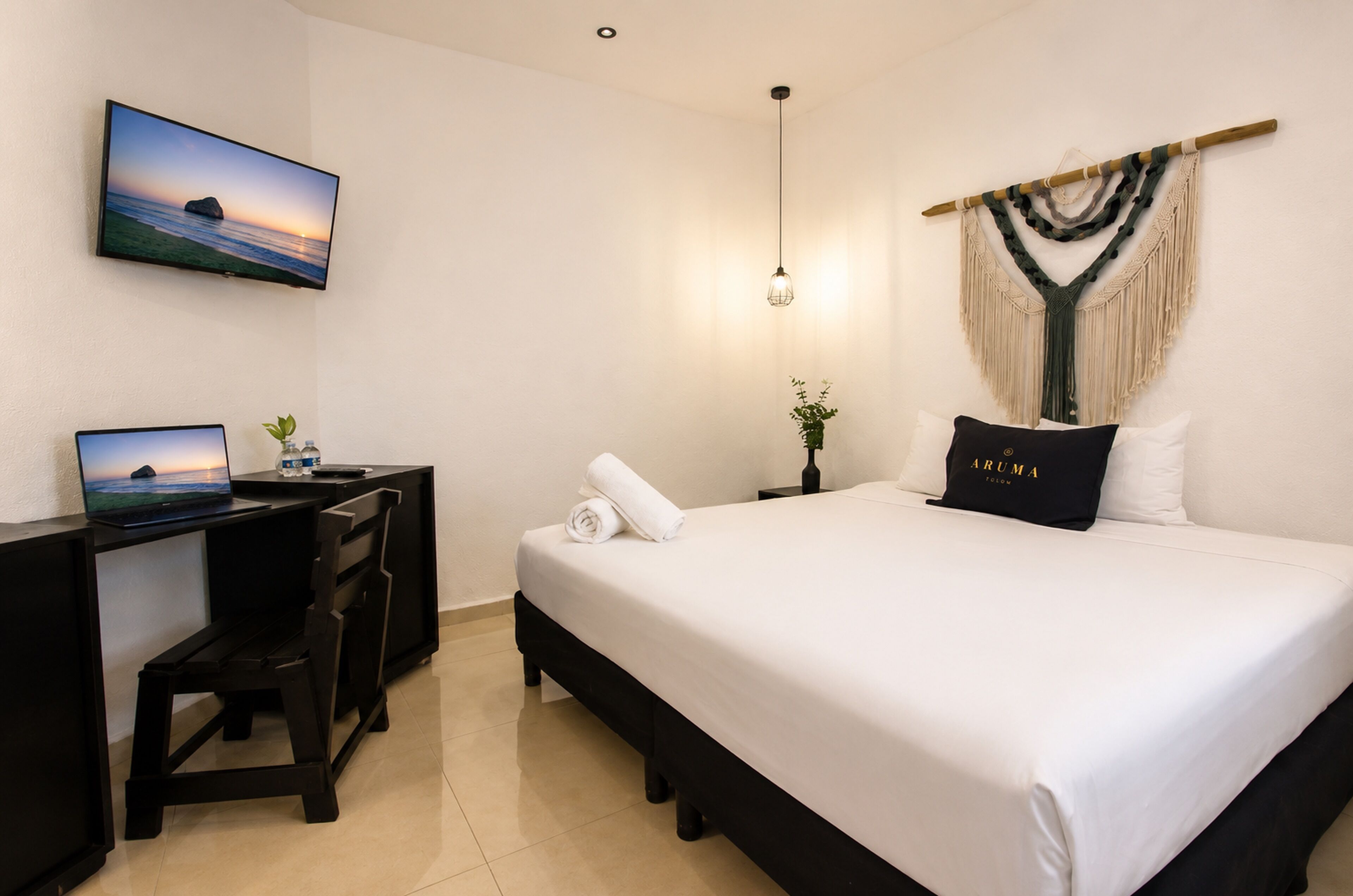 Down duvets, pillow-top beds, in-room safe, desk