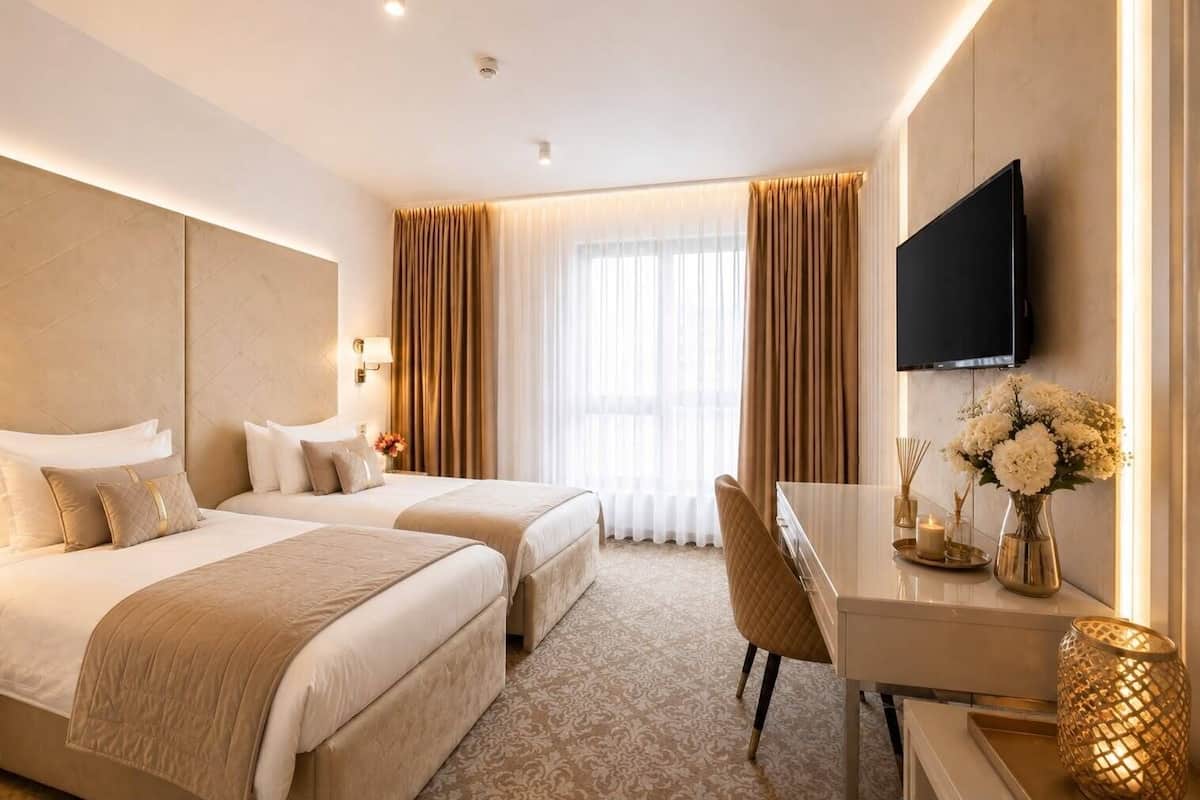 Superior Twin Room | Hypo-allergenic bedding available, minibar, desk, laptop workspace