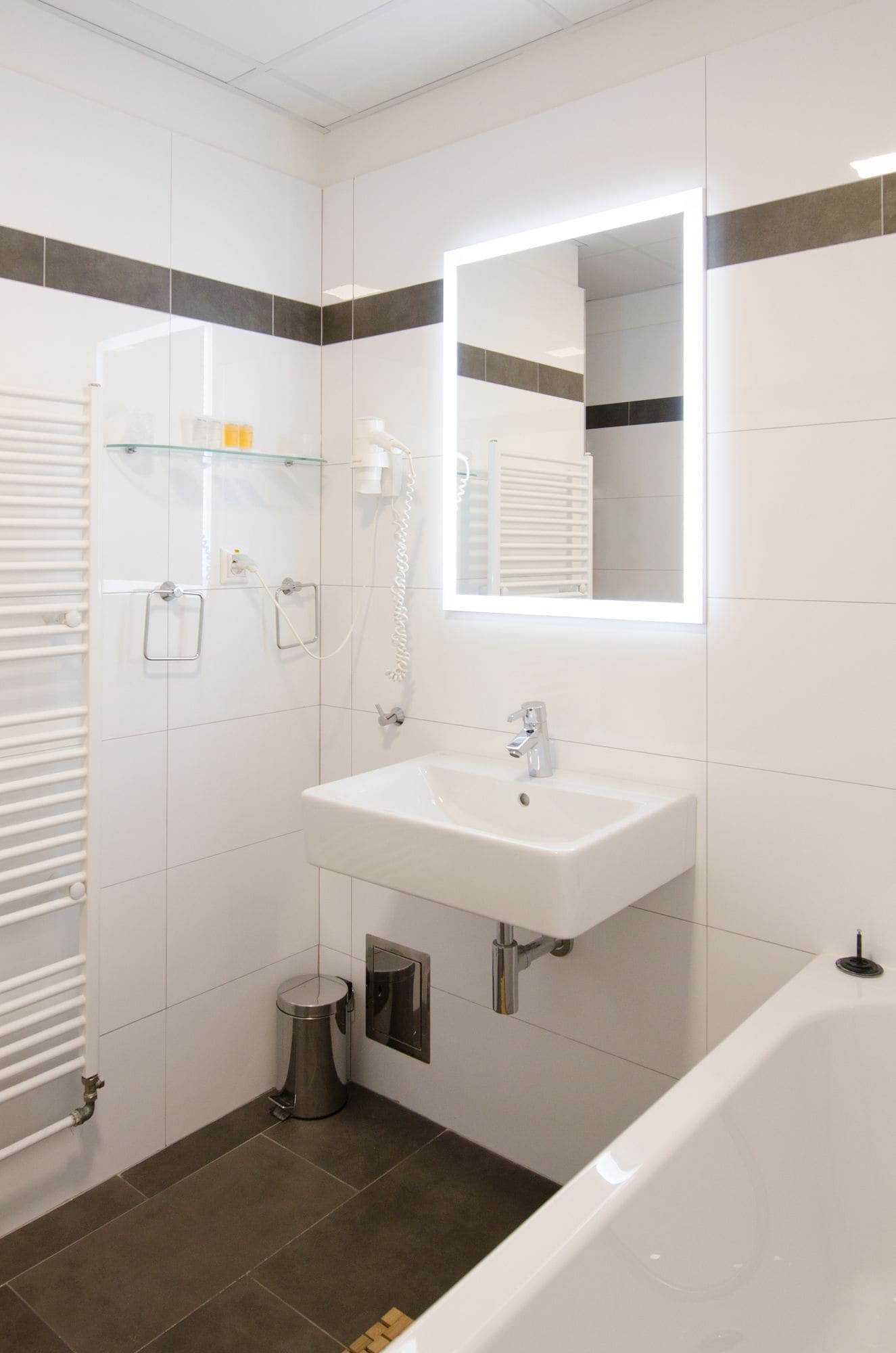 luxury apartment, 1 bedroom | bathroom | shower, hair dryer, slippers, towels