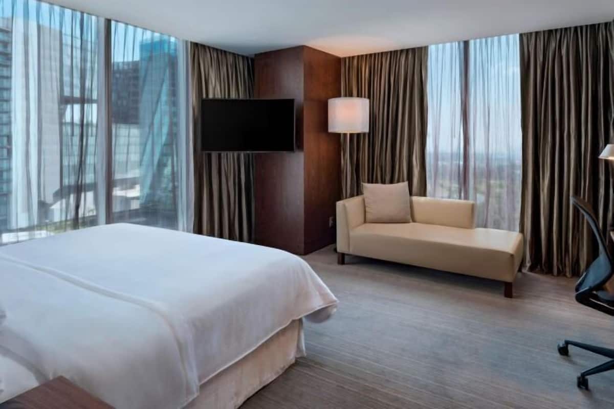 1 quarto, roupas de cama premium, camas com colchões pillow-top