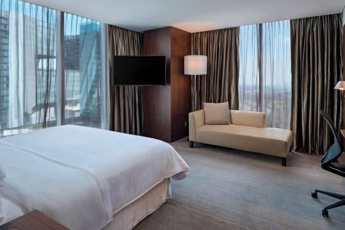 1 quarto, roupas de cama premium, camas com colchões pillow-top