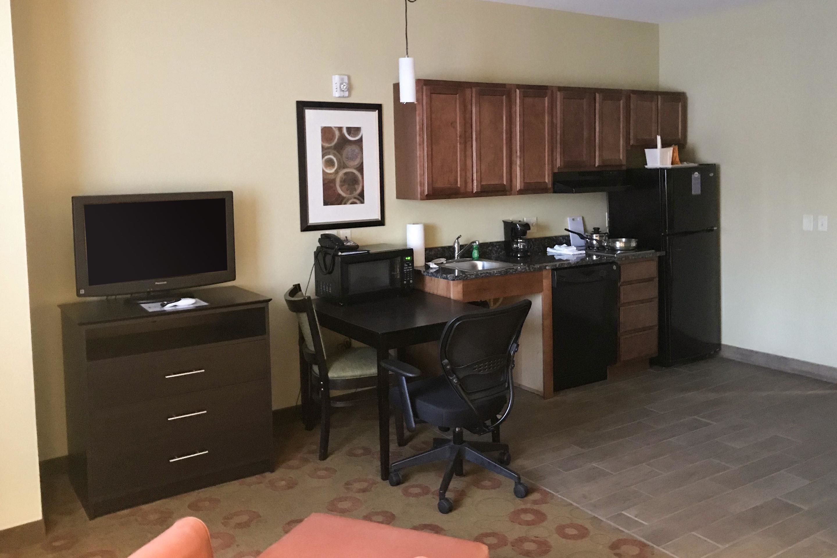 pillow-top beds, desk, blackout curtains, iron/ironing board