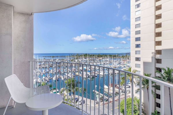 Uitzicht vanuit de kamer