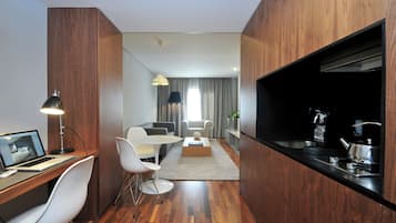 Family Suite (2 Adults + 2 Children) | Private kitchen | Fridge, microwave, stovetop, espresso maker