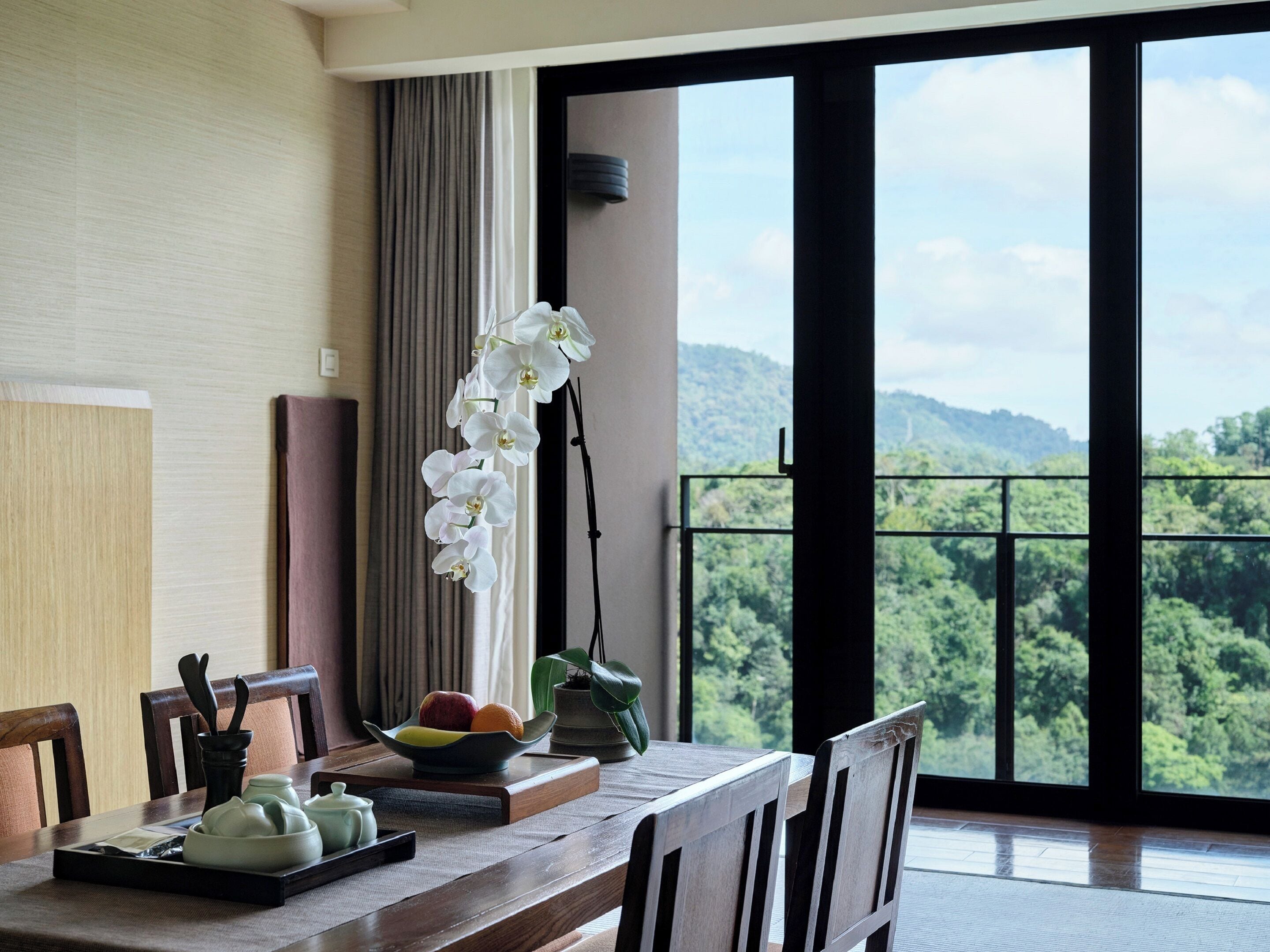 classic japanese style mountain view | view from room