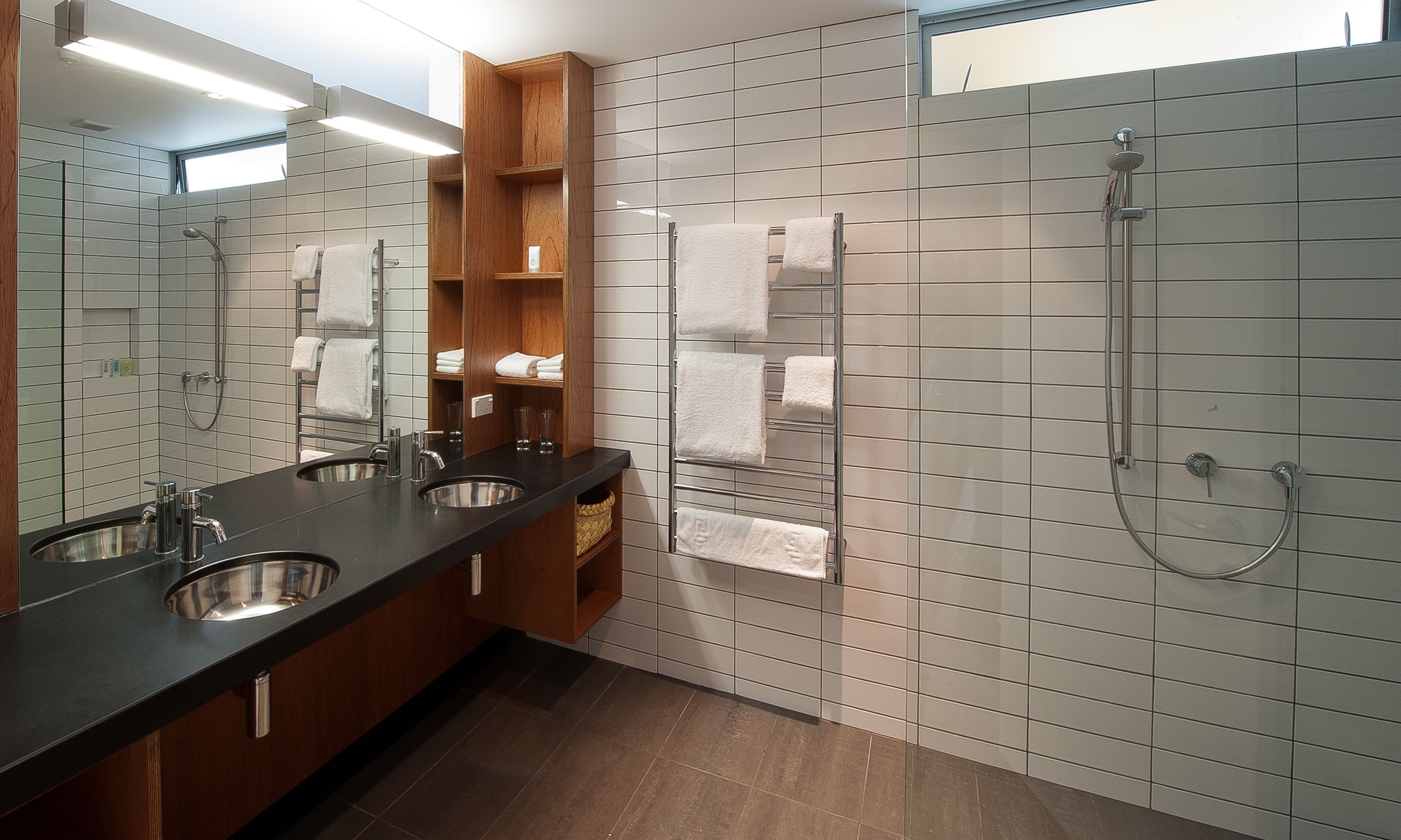 free toiletries, hair dryer, dressing gowns, slippers