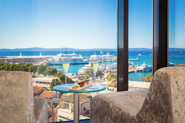 Blick von der Unterkunft