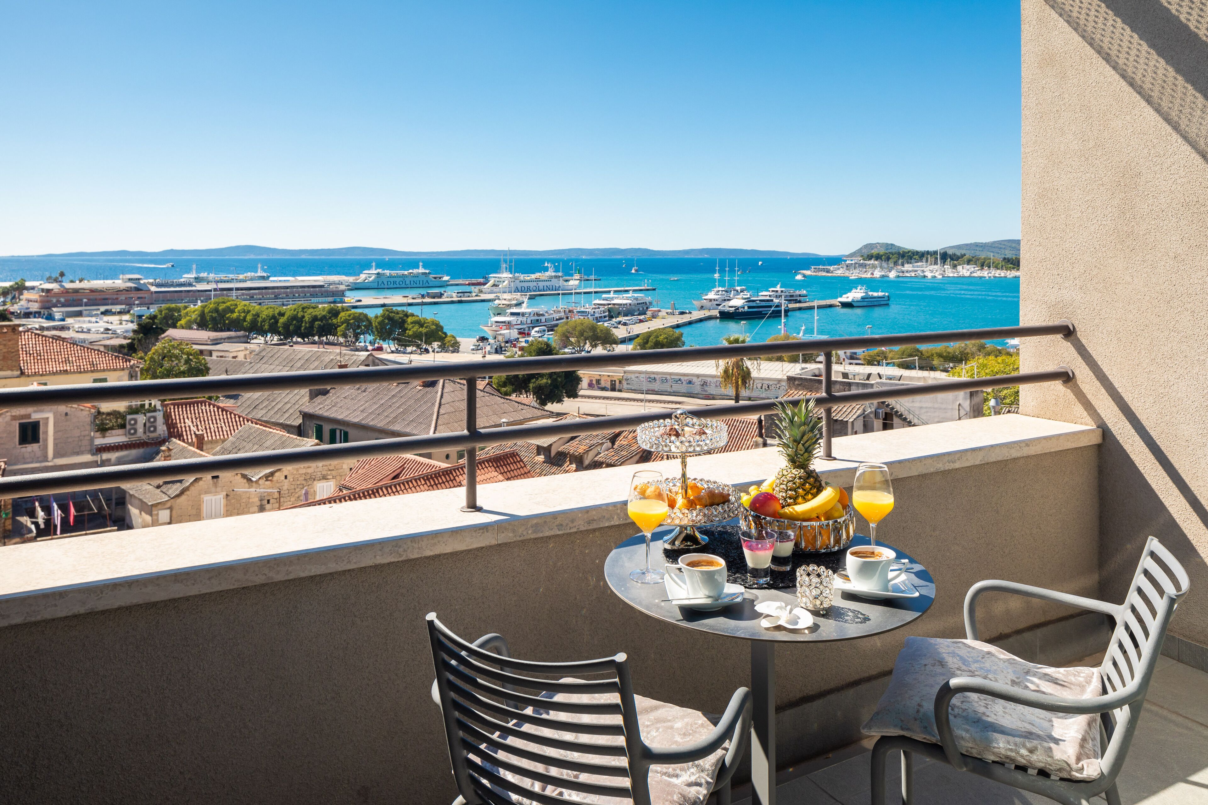 superior double or twin room, balcony, sea view | balcony view