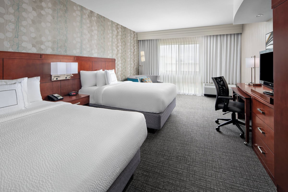 Room, Multiple Beds | In-room safe, desk, blackout drapes, iron/ironing board
