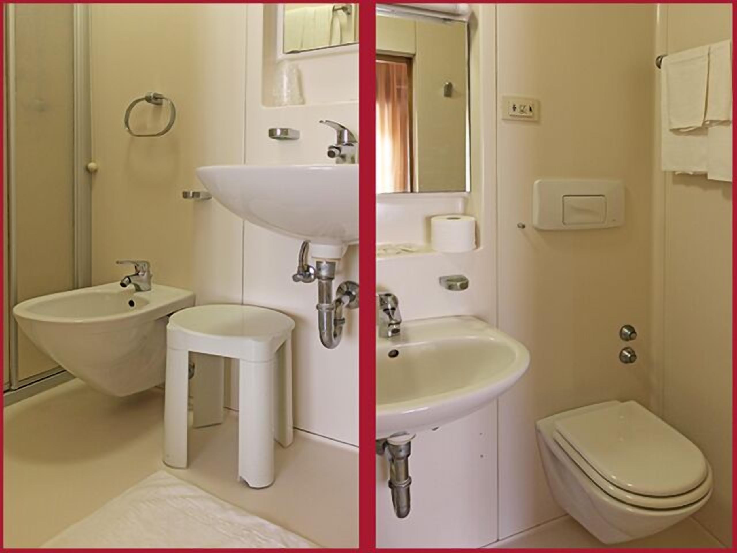 triple room | bathroom | shower, hair dryer, towels