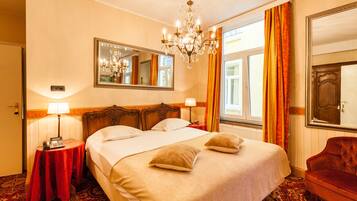 1 slaapkamer, luxe beddengoed, een kluis op de kamer