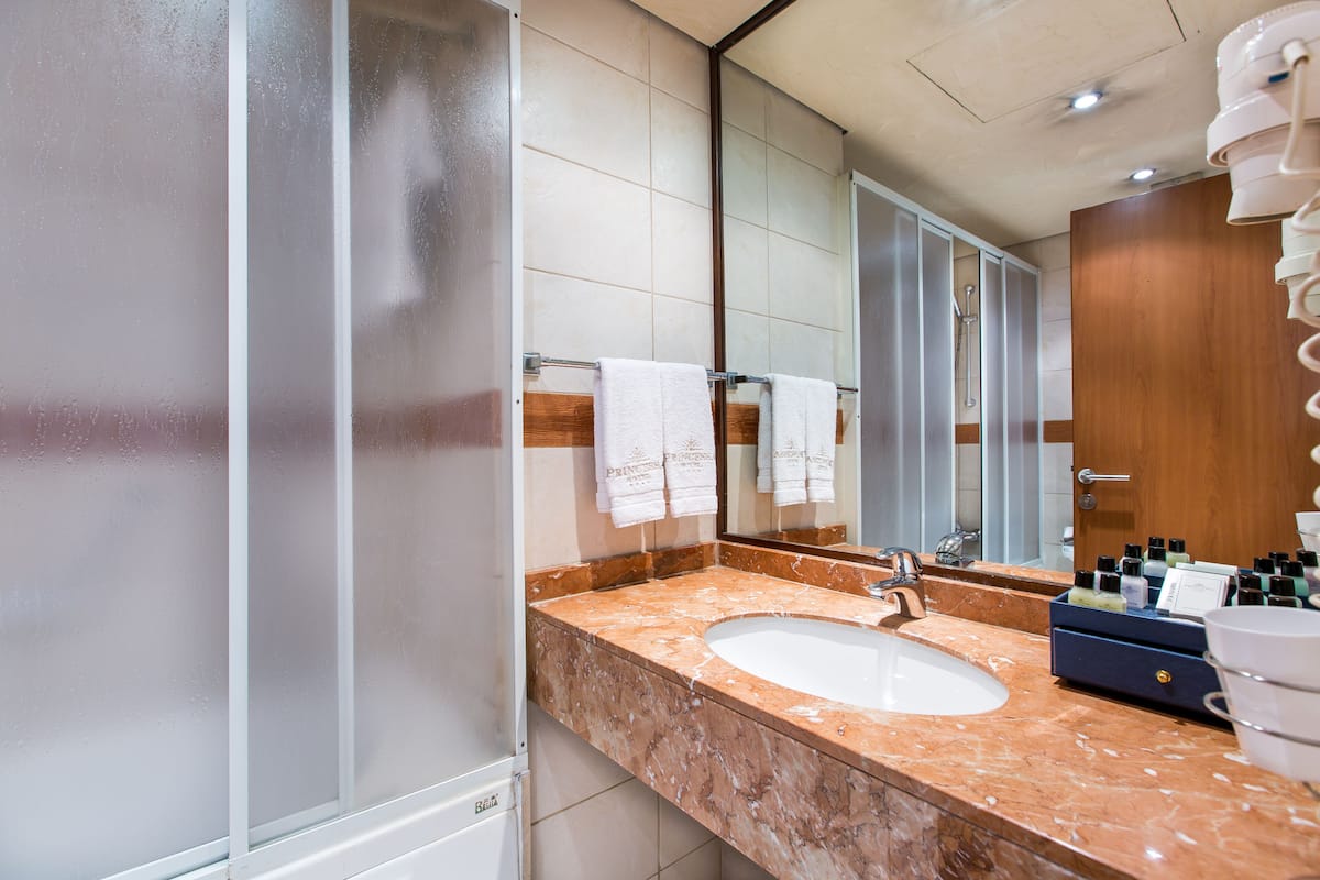 free toiletries, hair dryer, bathrobes, slippers