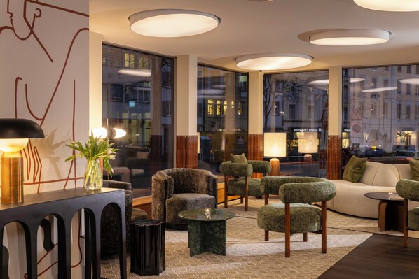 Sala de estar en el lobby