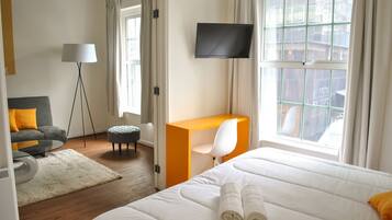 1 habitación, espacio para trabajar con laptop y wifi gratis