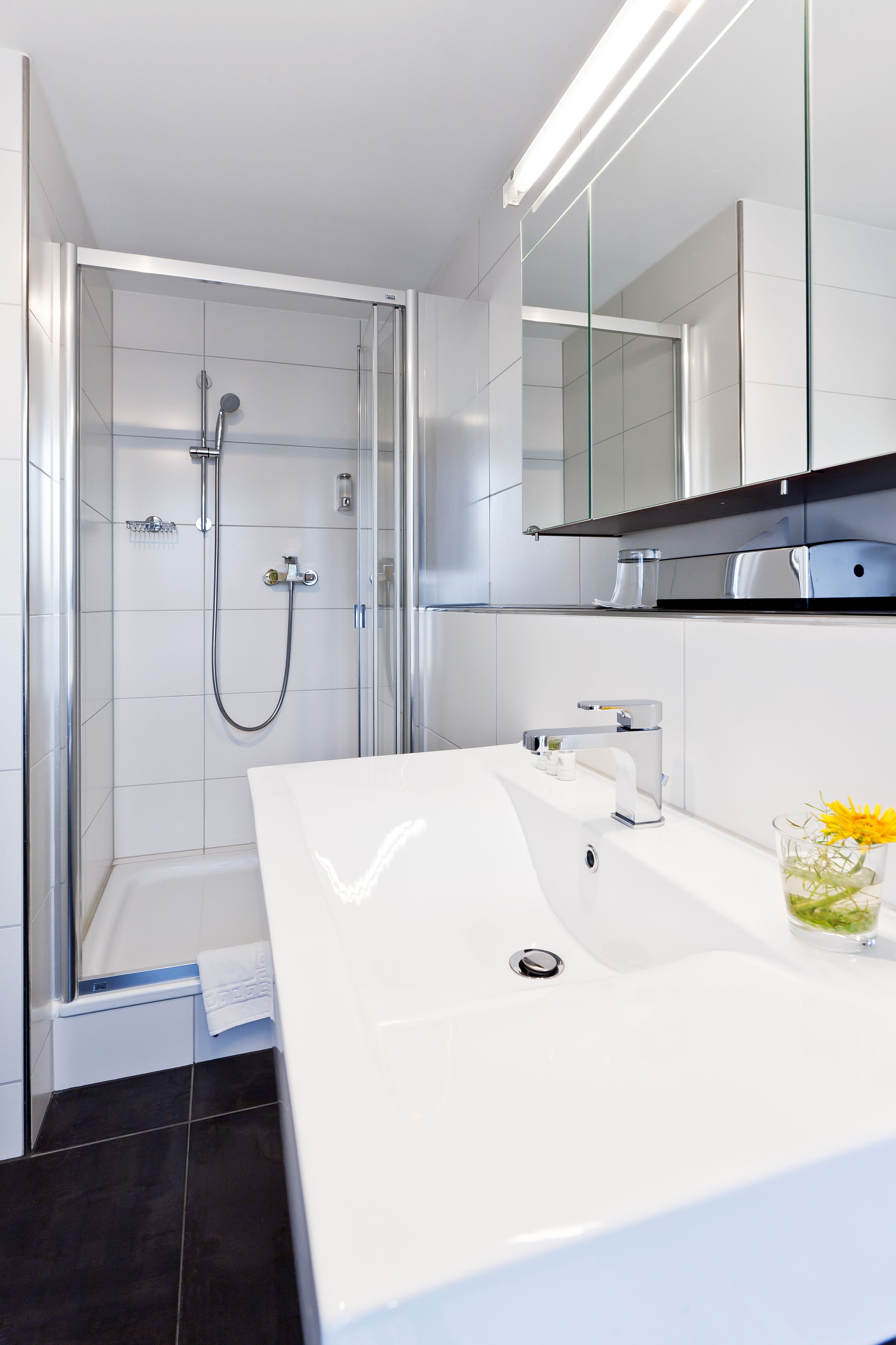 comfort room | bathroom | free toiletries, hair dryer, bathrobes, towels