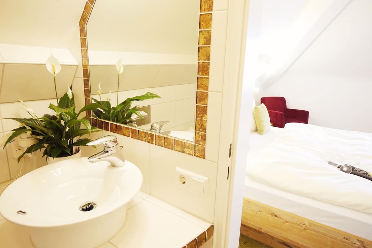 free toiletries, hair dryer, bathrobes, towels