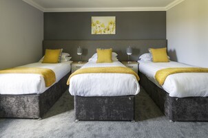 高级三人房 | 办公桌、熨斗/熨板、婴儿床、免费 WiFi