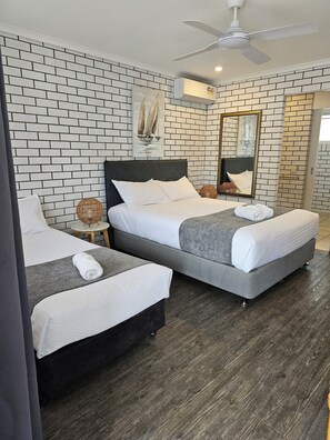 Desk, iron/ironing board, free WiFi, bed sheets