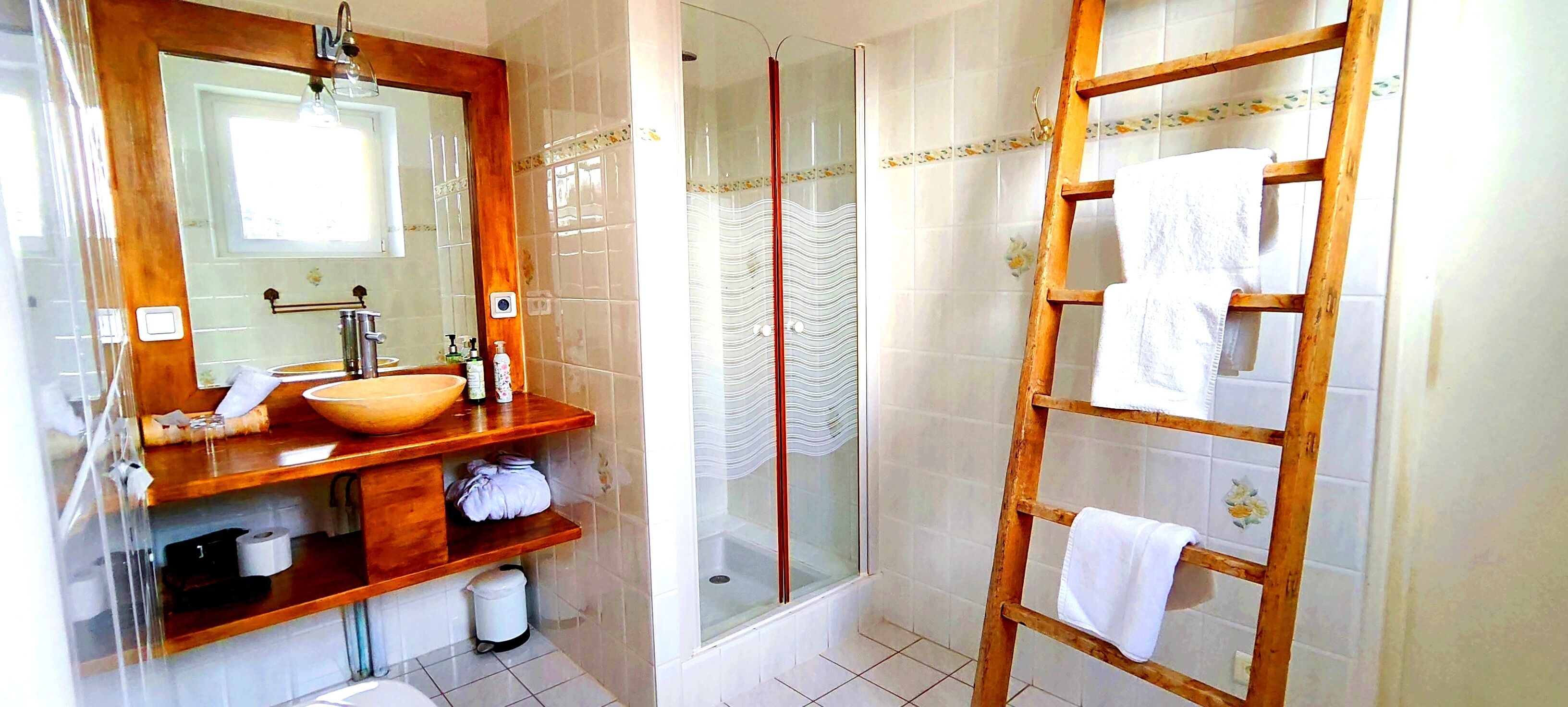 superior double room, accessible | bathroom shower