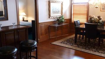 1 bedroom, down comforters, desk, iron/ironing board