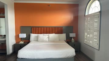 1 bedroom, down comforters, desk, iron/ironing board