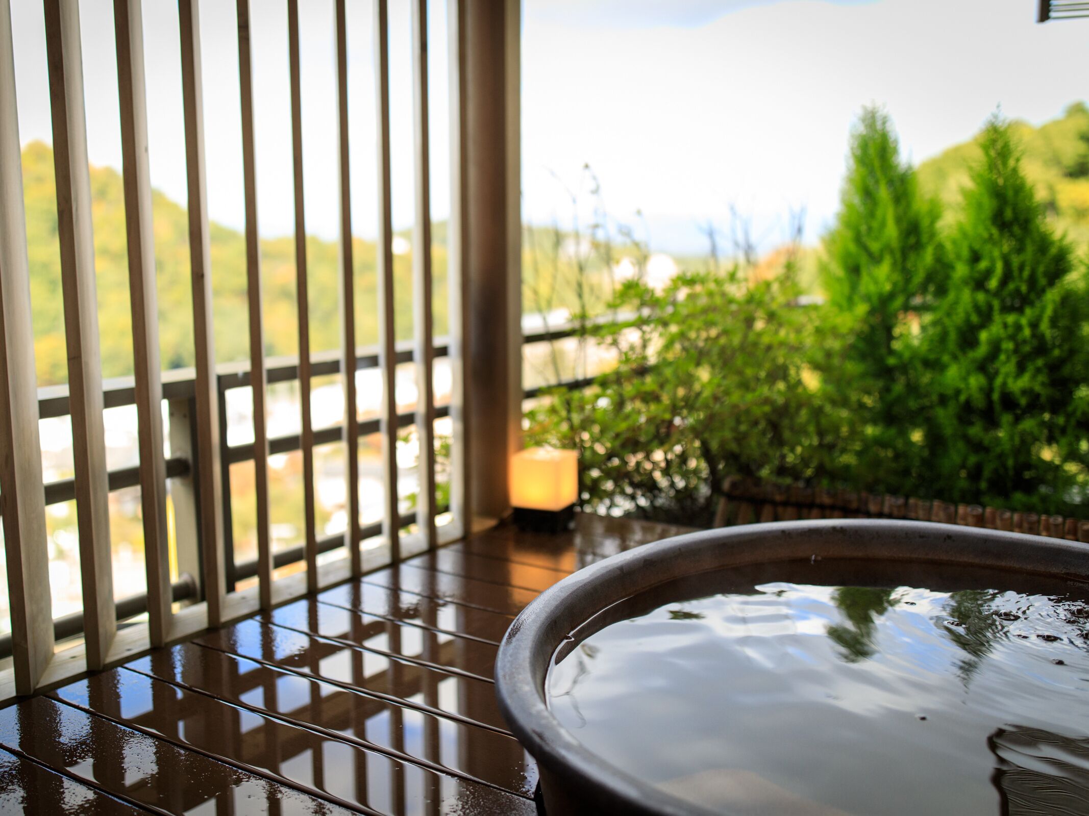 Japanese Western Suite ZUIUN w/ Open Air Bath, Non-Smoking - TEPPAN Meal in restaurant "Chefs room" | In-room safe, soundproofing, free WiFi, alarm clocks
