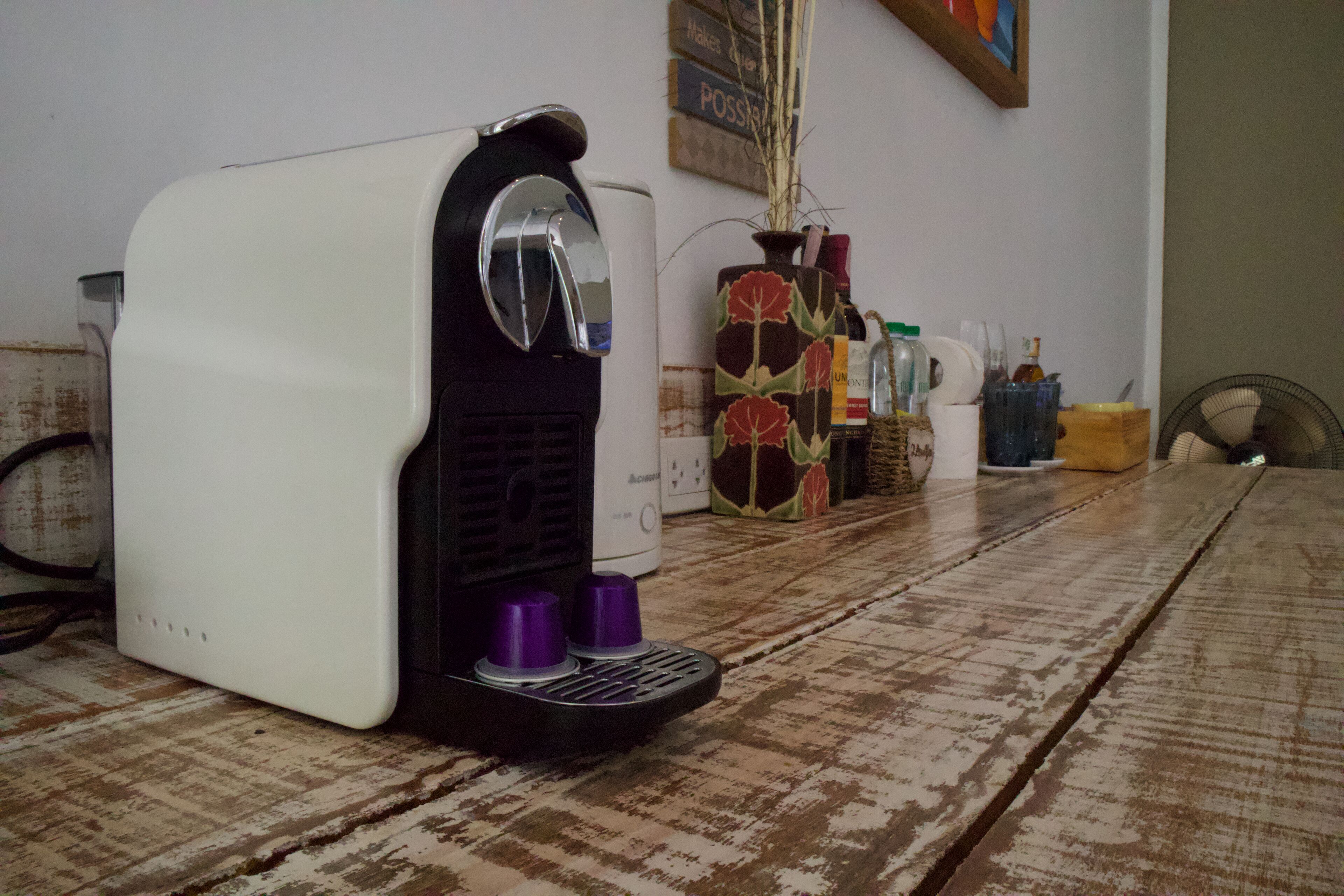 oceanfront pavilion | coffee and/or coffee maker