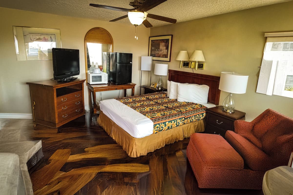 Deluxe Room, 1 Queen Bed, Non Smoking, Refrigerator & Microwave | 1 bedroom, premium bedding, soundproofing, free WiFi