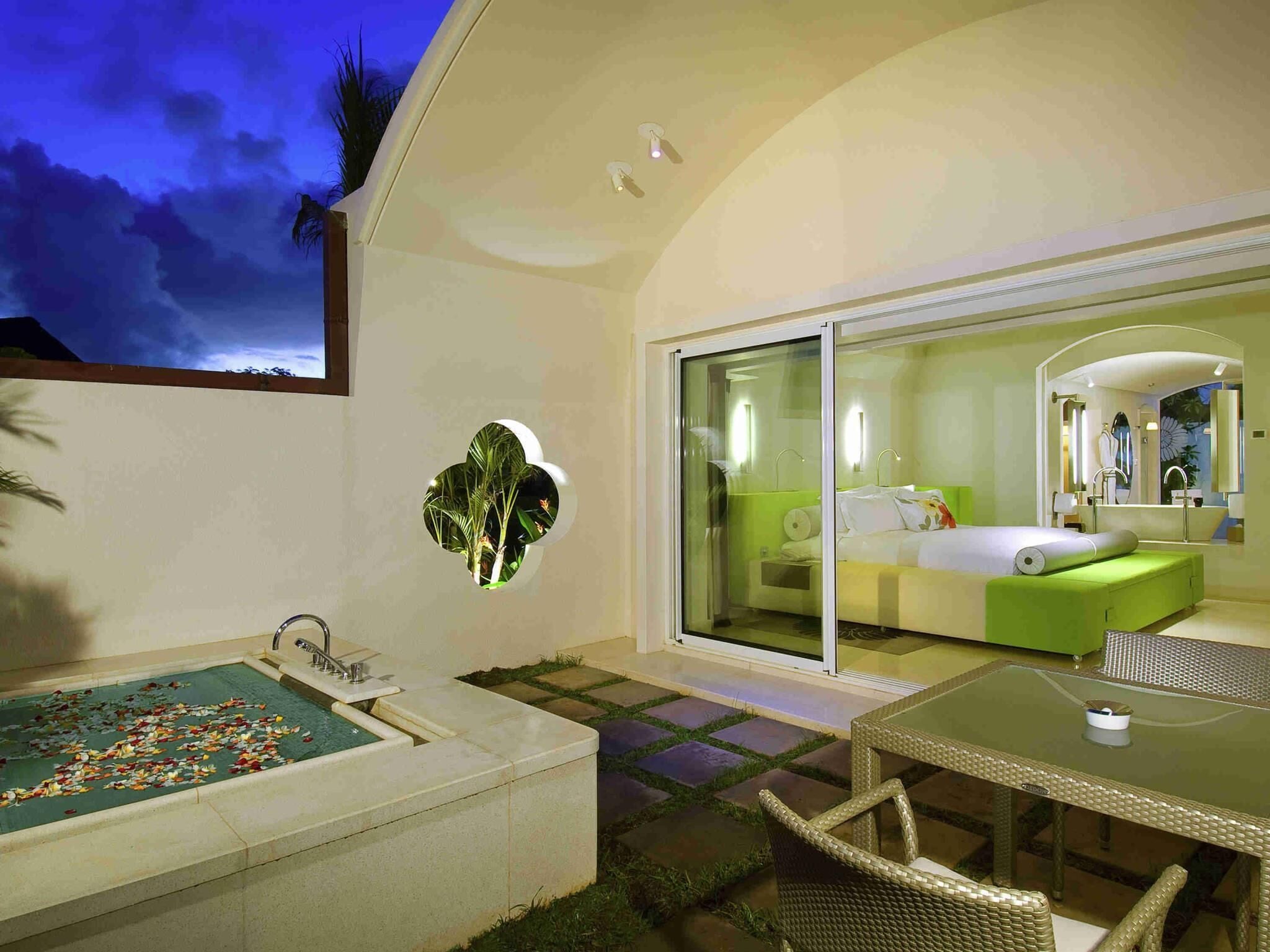 Egyptian cotton sheets, premium bedding, memory-foam beds, minibar