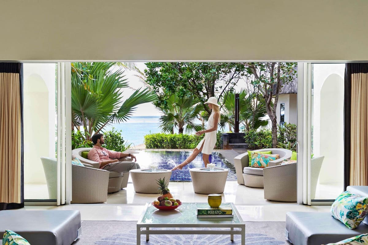 Villa, 2 Bedrooms, Private Pool, Beachfront (SO VIP, Living Room, Private Garden) | 1 bedroom, Egyptian cotton sheets, premium bedding, memory foam beds