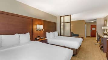 Suite, 2 Queen Beds, Accessible, Non Smoking | 1 bedroom, premium bedding, pillowtop beds, desk
