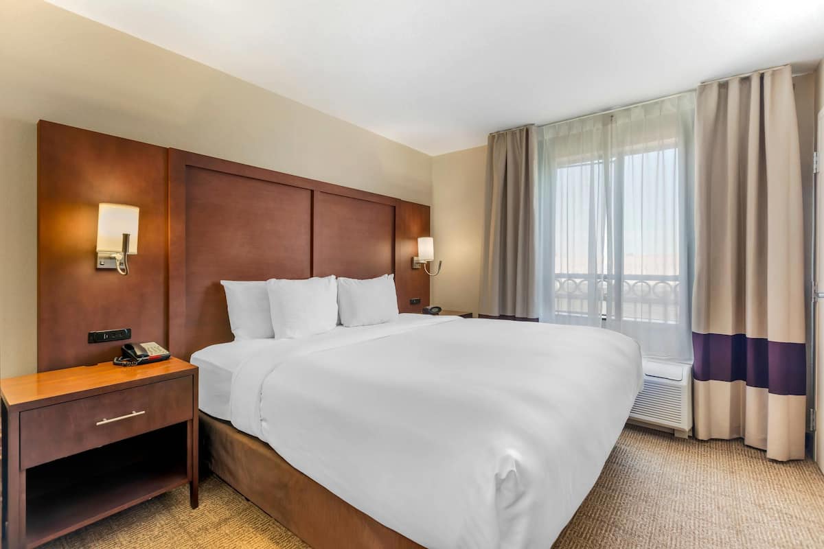 Suite Deluxe, 1 trÚs grand lit, non-fumeurs | 1 chambre, literie de qualité supérieure, surmatelas, bureau