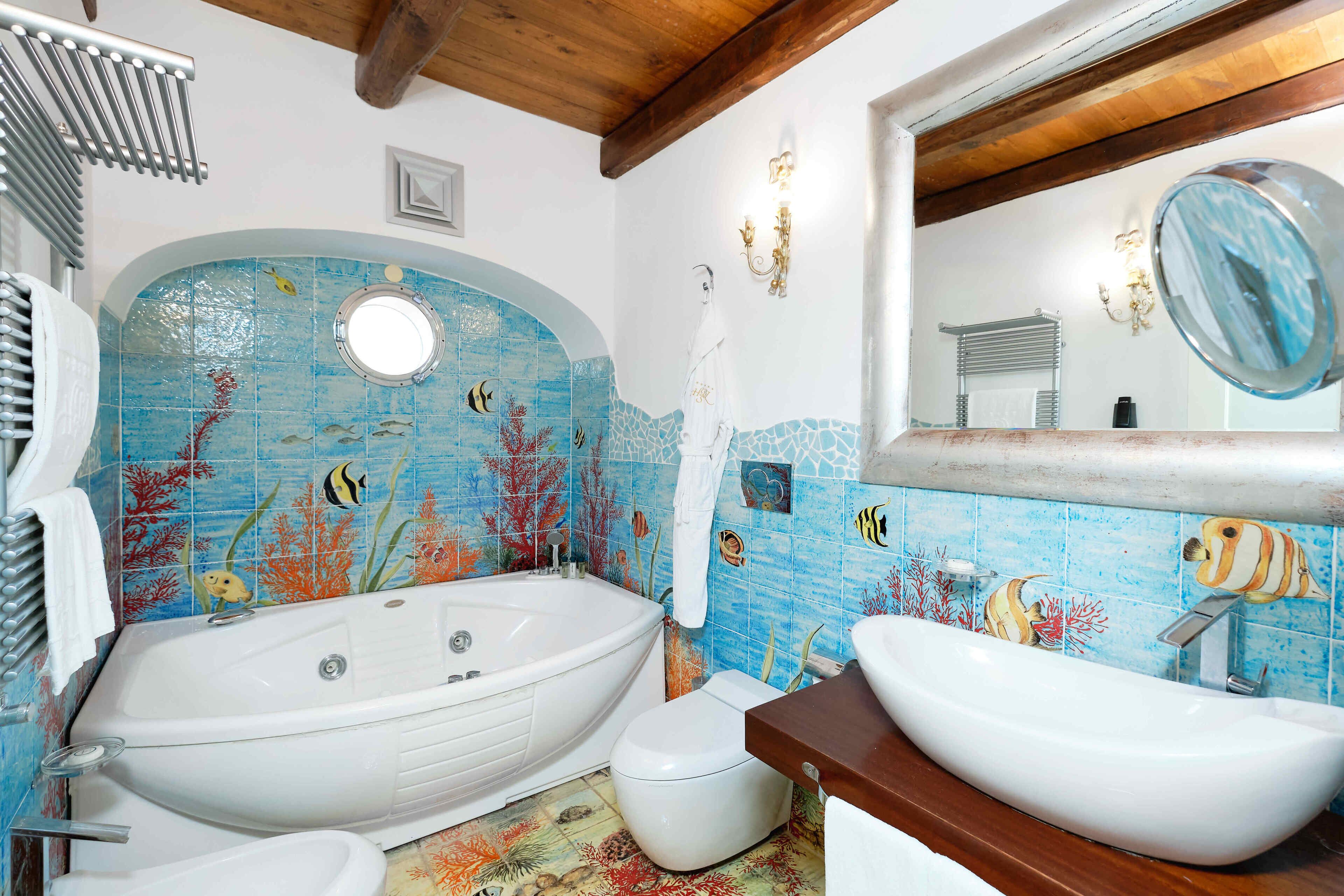 premier suite (special) | bathroom | jetted bath, hydromassage showerhead, designer toiletries, hair dryer