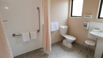 Free toiletries, hair dryer, towels