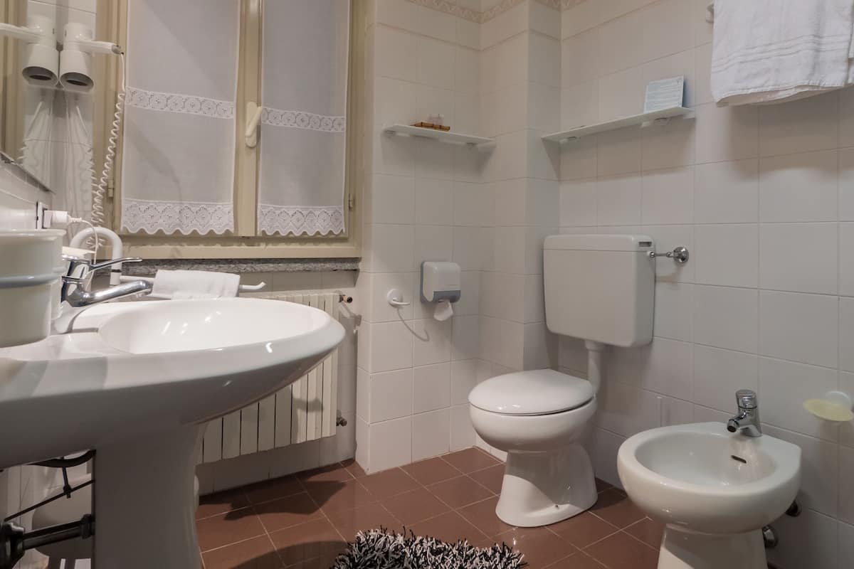 double or twin room | bathroom | shower, free toiletries, towels