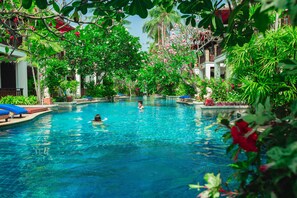 2 outdoor pools, open 7:00 AM to 6:00 PM, pool umbrellas, sun loungers - Railay Village Resort & Spa (Krabi)