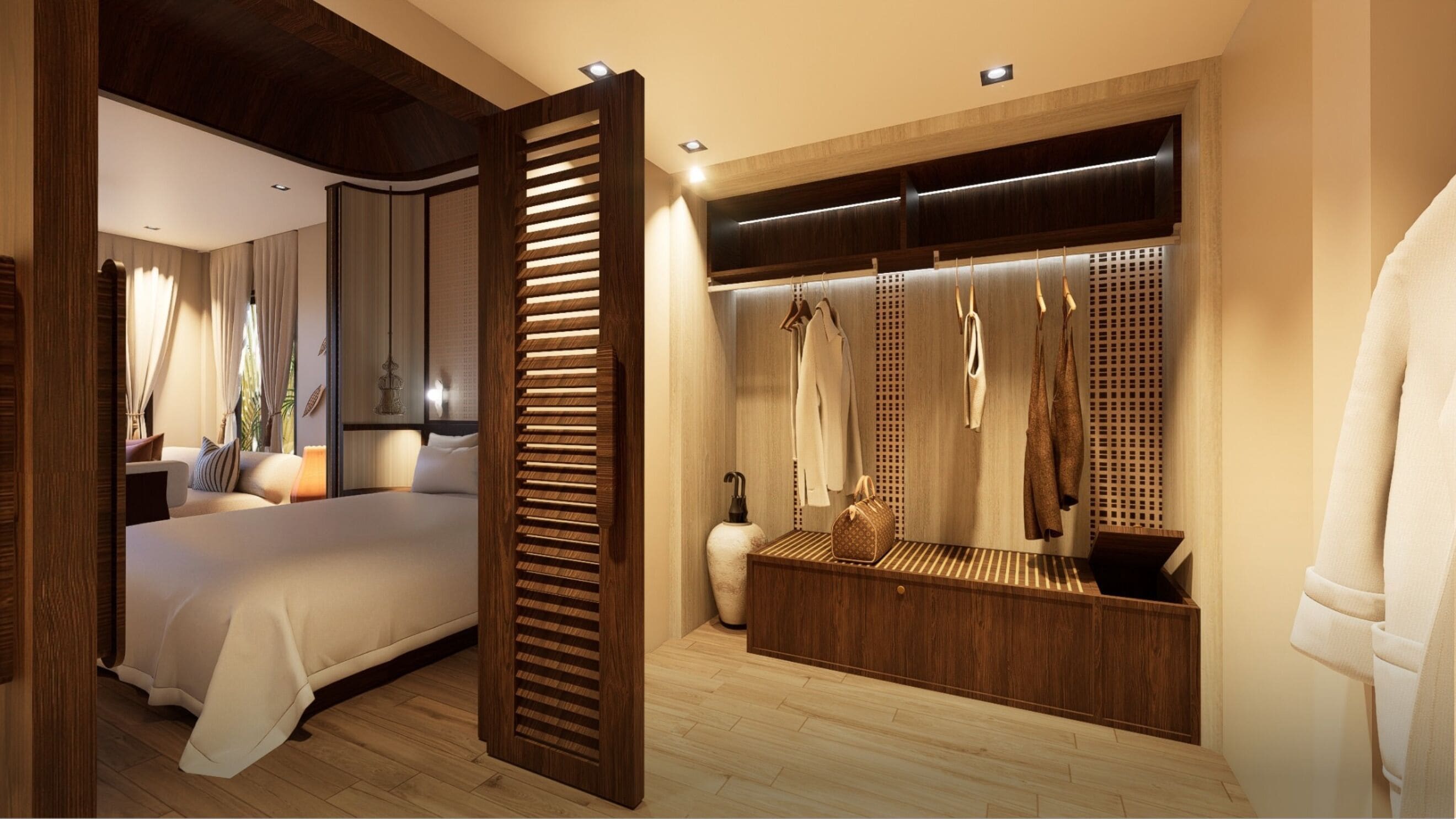 Jacuzzi Suite Villa | 1 dormitorio, minibar, caja fuerte y escritorio