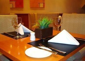 Breakfast, lunch, dinner served; Brazilian cuisine