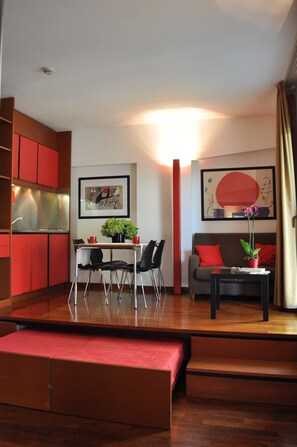 Apartment, 1 Bedroom (2 Adults and 2 Children) | Living area