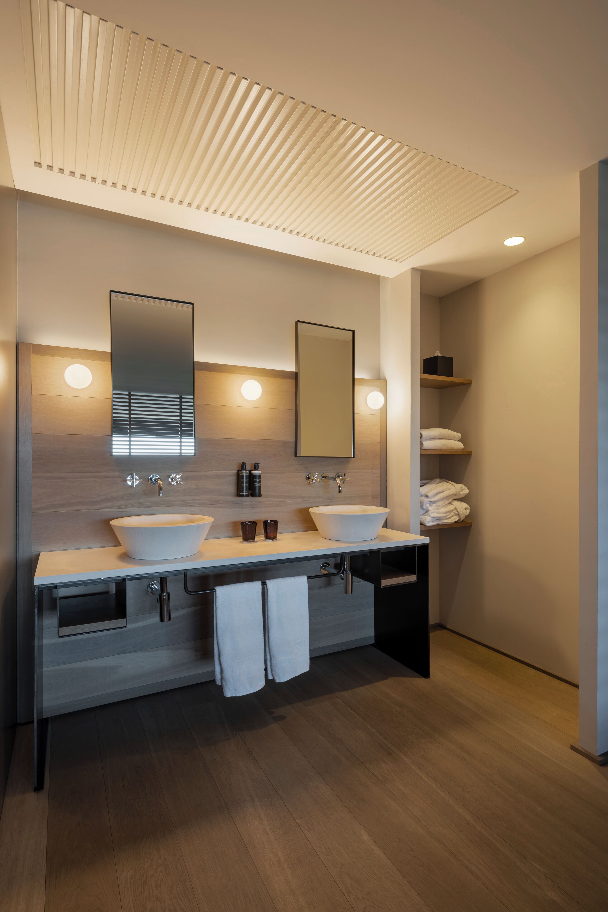 grand suite | bathroom | separate bathtub and shower, rainfall showerhead, designer toiletries