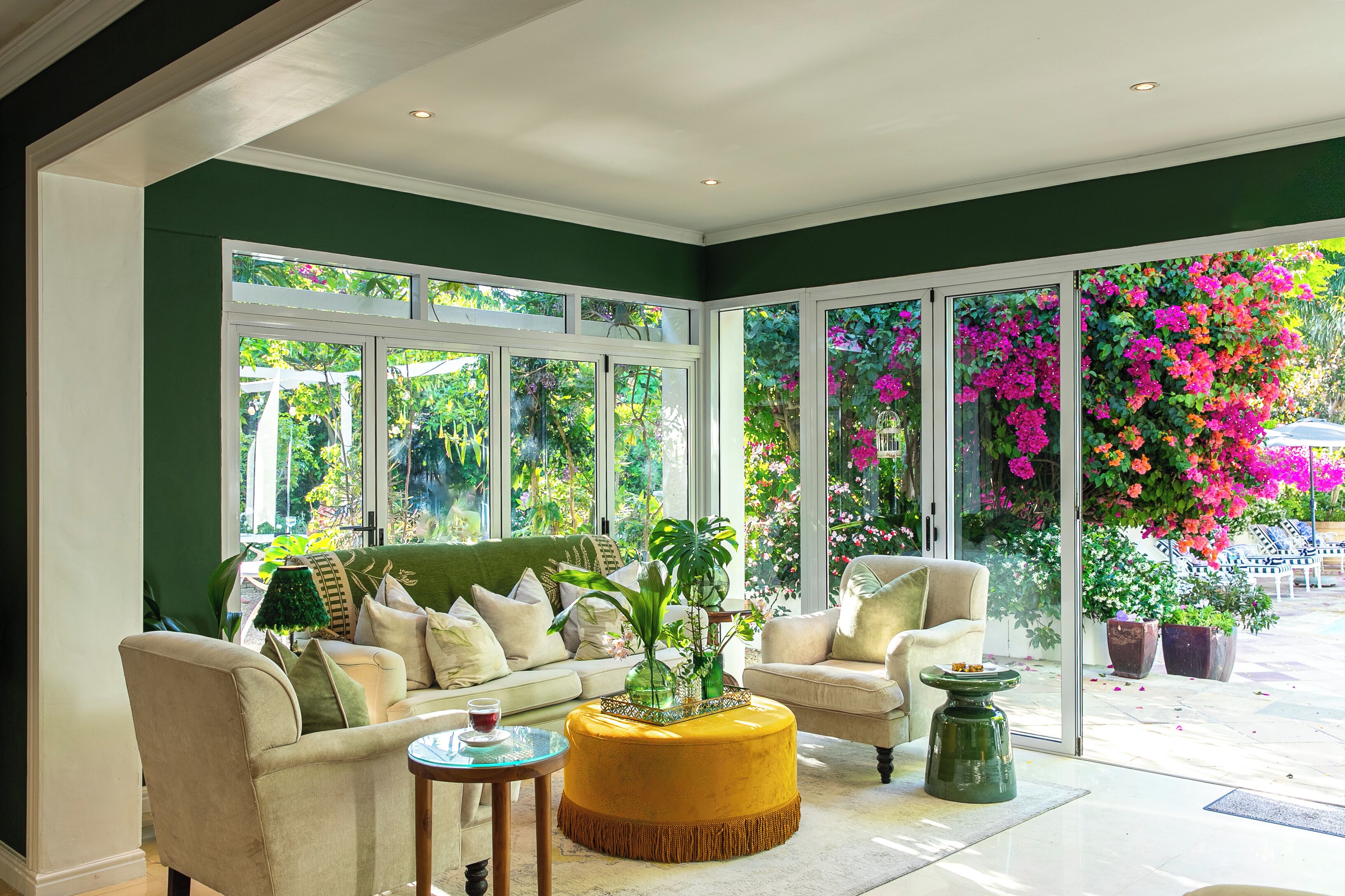 40-inch LED TV with satellite channels, TV, DVD player