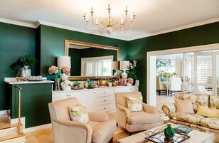 40-inch LED TV with satellite channels, TV, DVD player